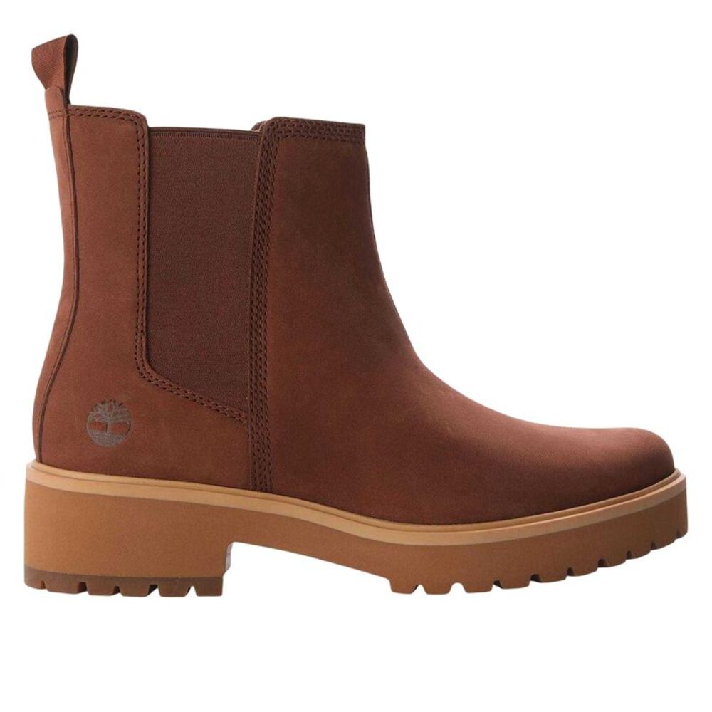 Timberland Womens/Ladies Cool Leather Block Heel Chelsea Boots / Brown